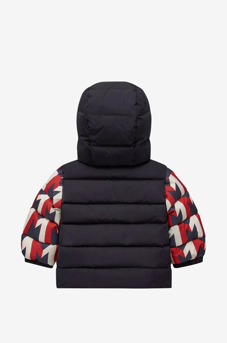 MONCLER Eddie monogrammed hooded baby down jacket Baby RED 2