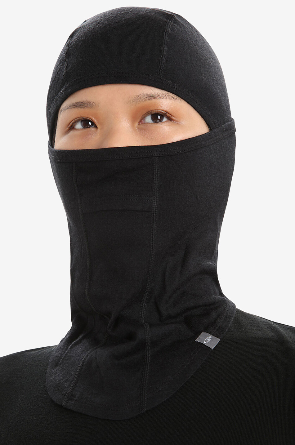 ICE BREAKER Cagoule de ski en laine mérinos Oasis Femme NOIR 2