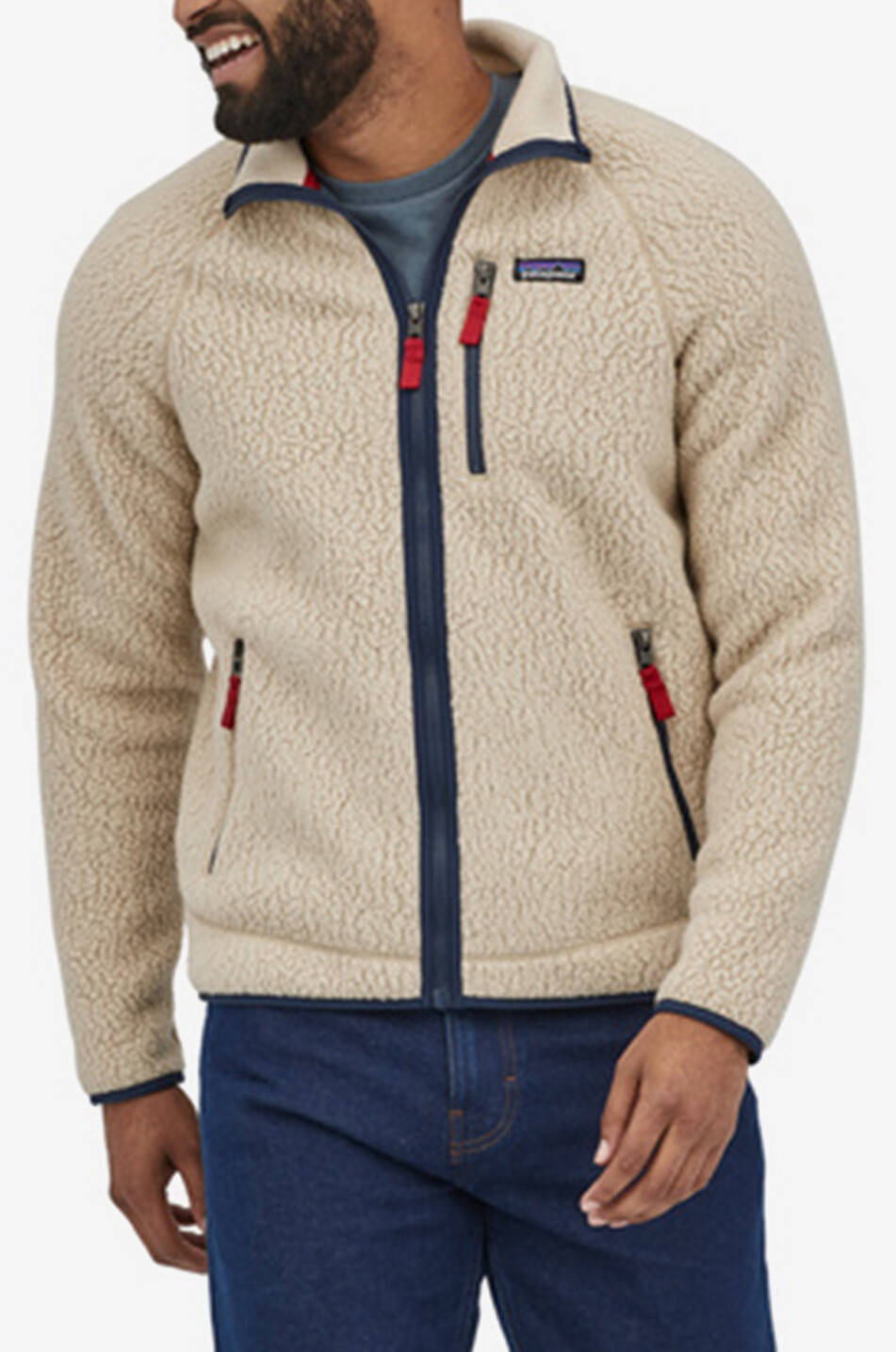 PATAGONIA Veste en polaire duveteux à col montant Retro Pile Homme KAKI CLAIR 2