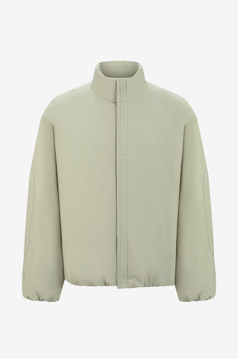 Weite Daunenjacke aus beschichteter Baumwolle mit Stehkragen