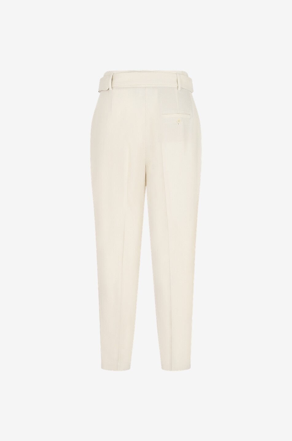 AKRIS PUNTO Fred wool twill carrot trousers Women EGGSHELL 2