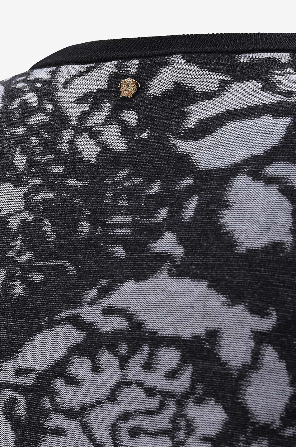 Barocco fine wool and cotton jacquard jumper