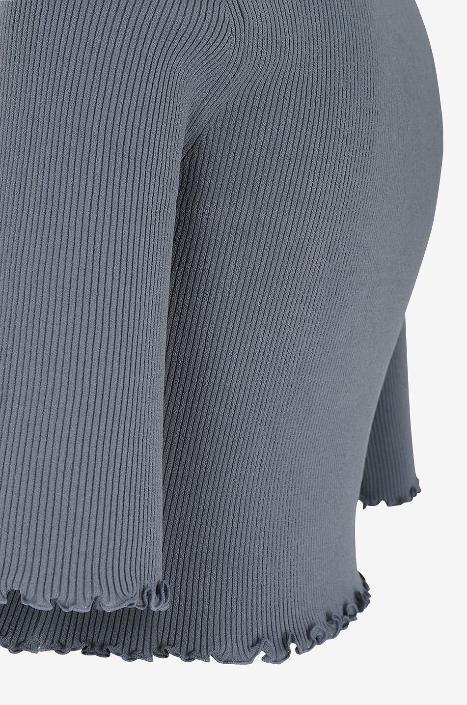 LIVE THE PROCESS Verkürztes T-Shirt aus Viskose Malia Damen BLAU 3