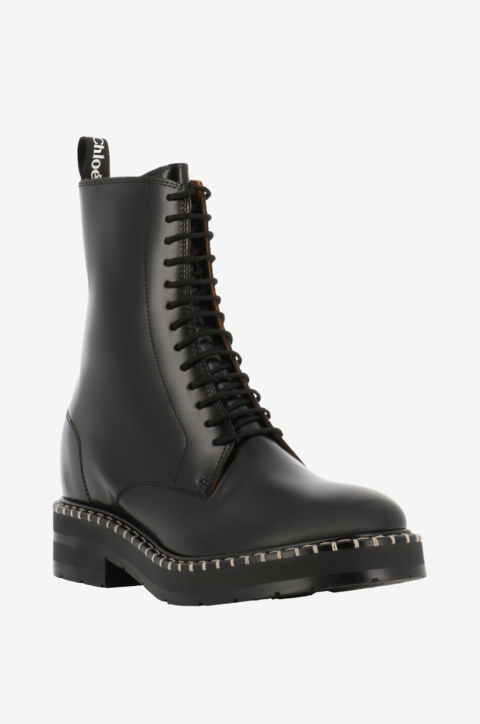 Schnürstiefeletten aus gebürstetem Leder Noua