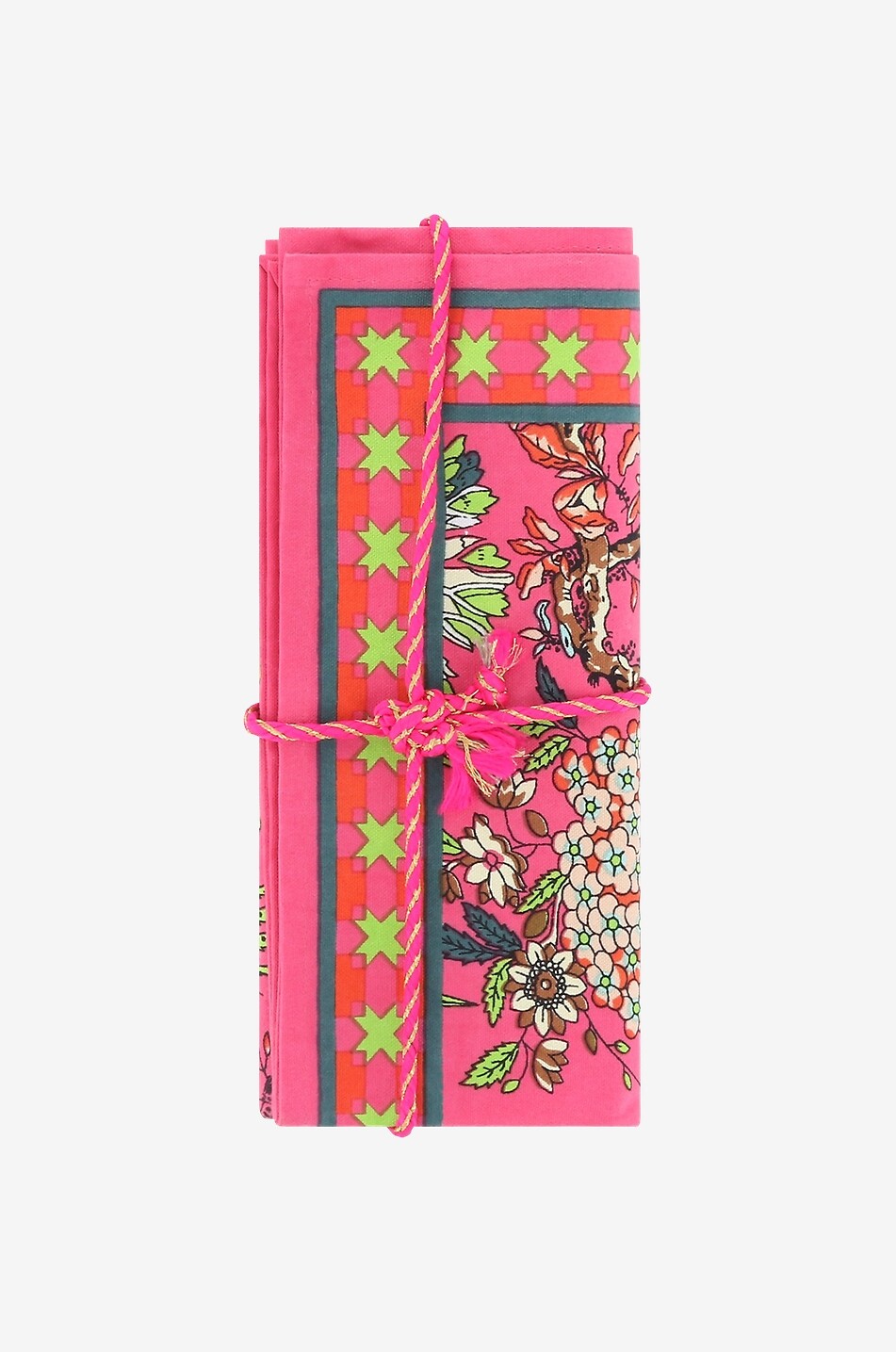 CAROLINE DE BENOIST 2er-Pack Tischsets Oiseau Rose Haus ROSA 1