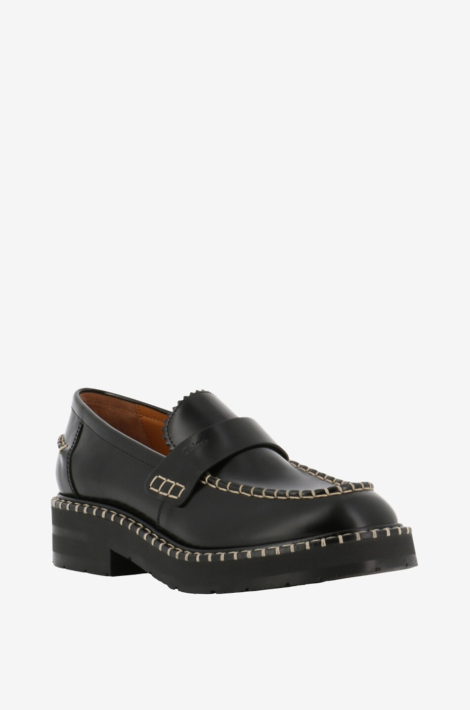 Noua brushed smooth leather loafers