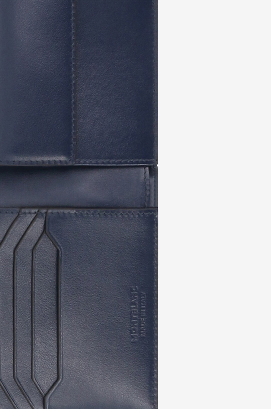 MONTBLANC Kompakte Brieftasche aus Glattleder Meisterstück 4cc Herren BLAU 3