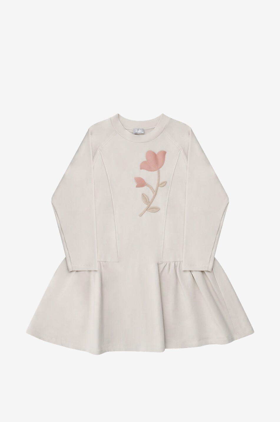 Robe sweat à basque fille Tulipe