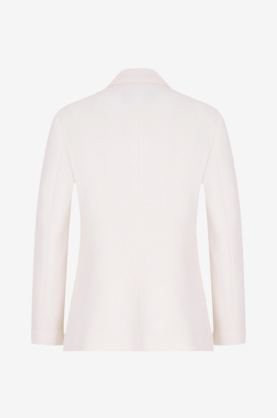 GIAMBATTISTA VALLI Single-breasted wool crepe blazer Women EGGSHELL 2