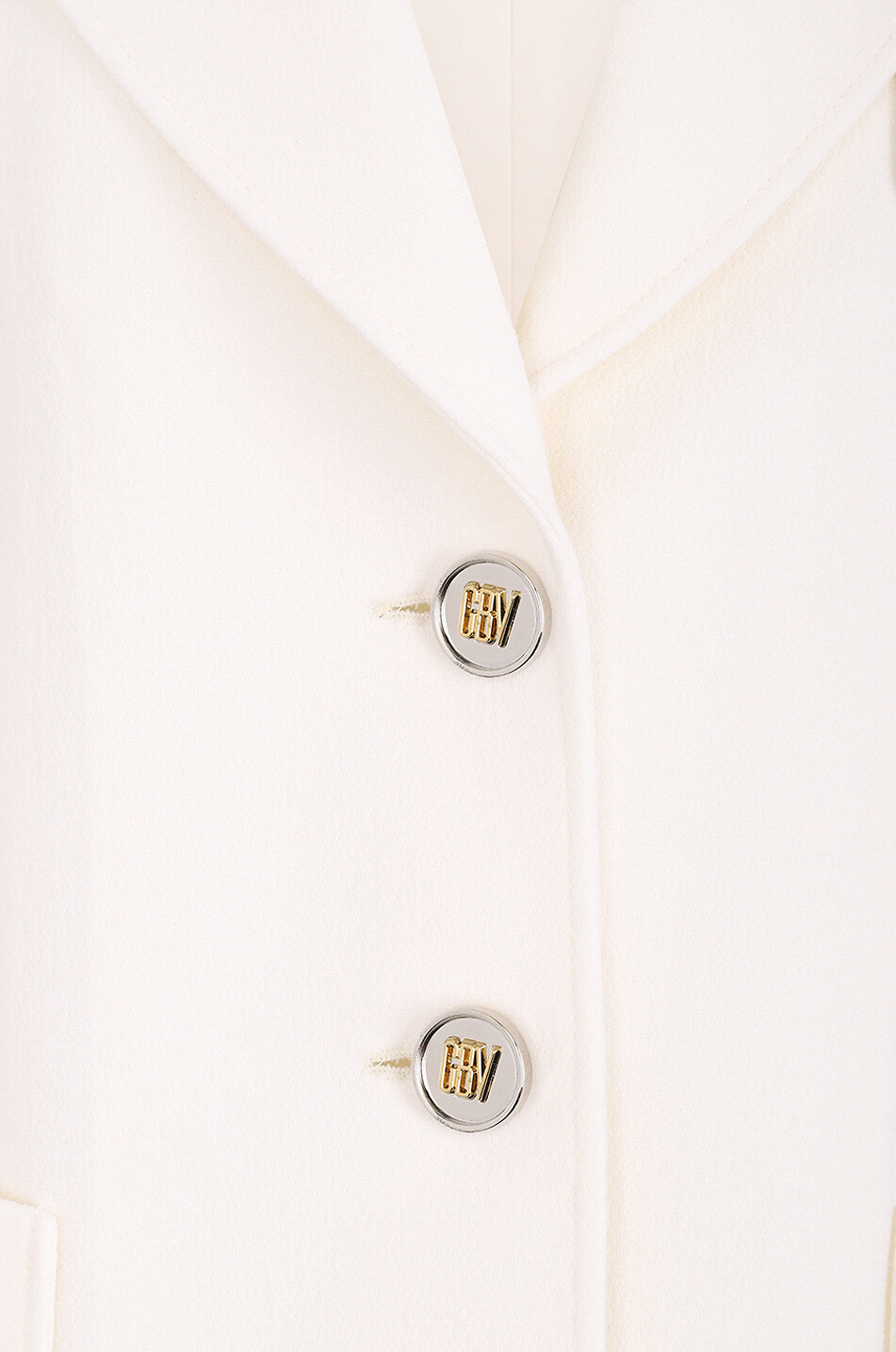 GIAMBATTISTA VALLI Single-breasted wool crepe blazer Women EGGSHELL 3