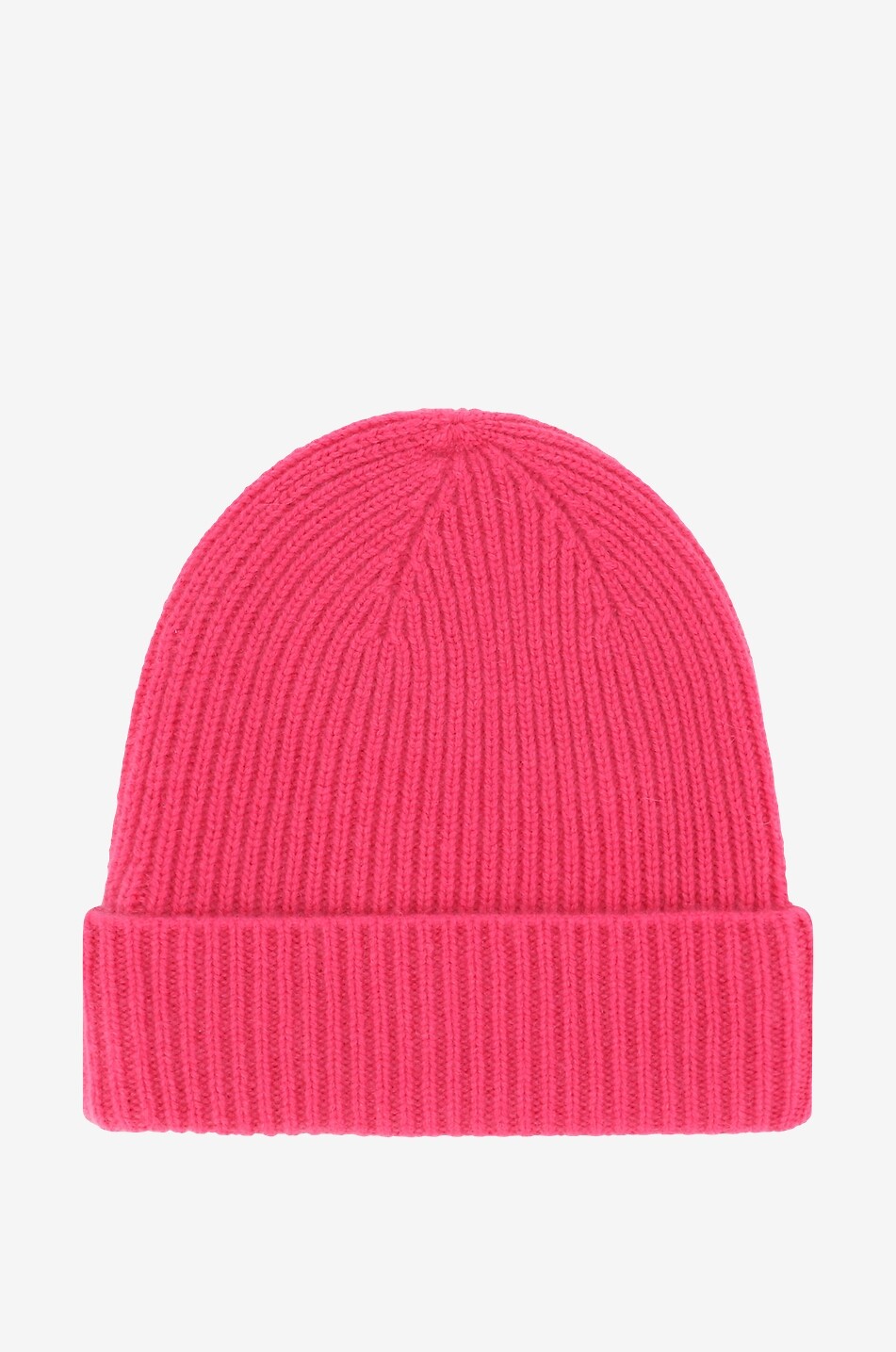 BONGENIE Bonnet côtelé en cachemire Femme ROSE 1