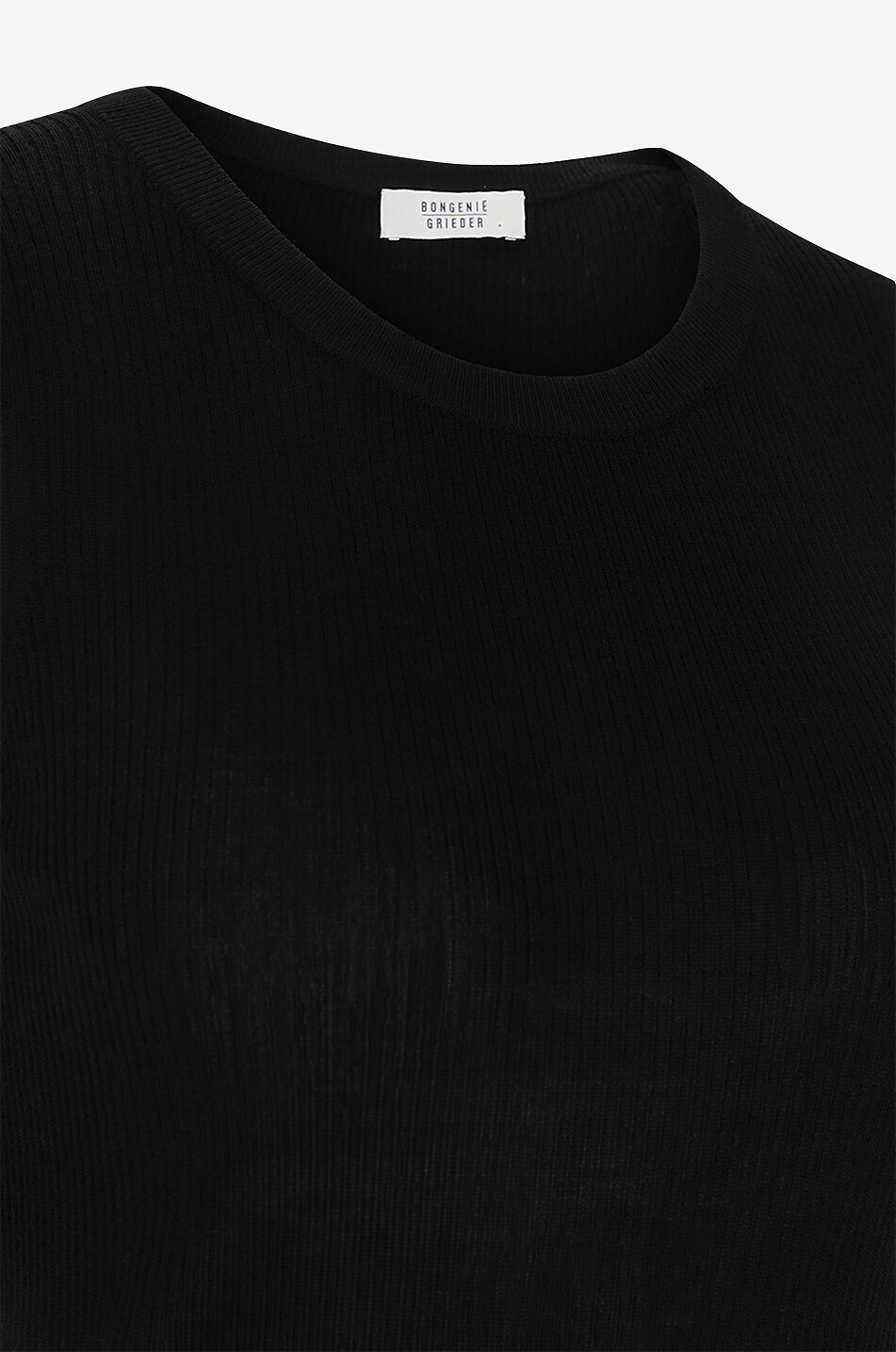 BONGENIE Feines Rippstrick-Tanktop Damen SCHWARZ 3