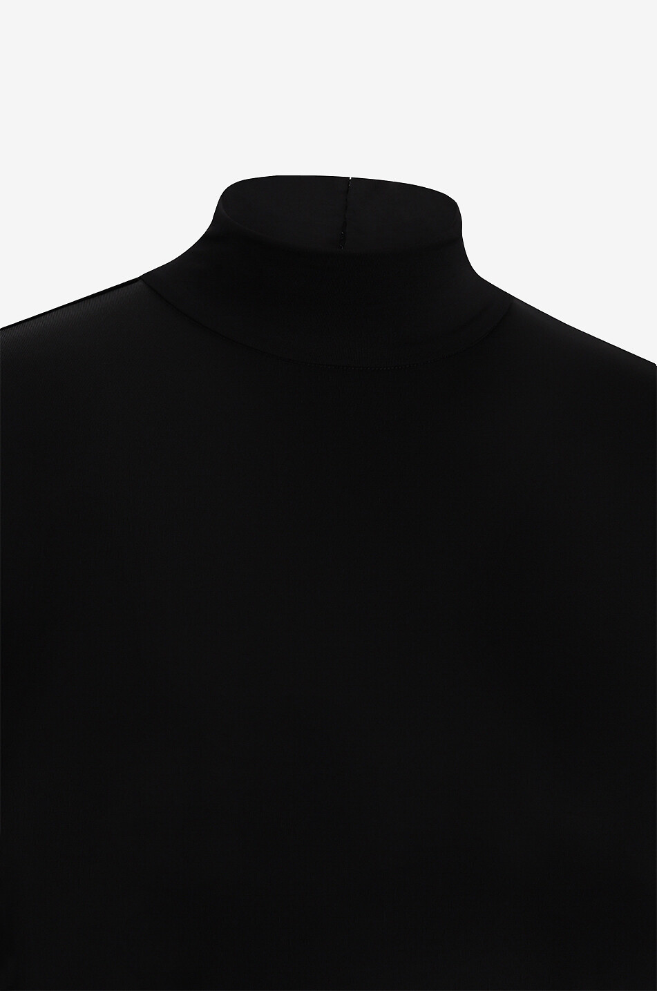 STELLA McCARTNEY Minikleid aus Jersey mit Stehkragen und Wasserfall-Rücken Damen SCHWARZ 3