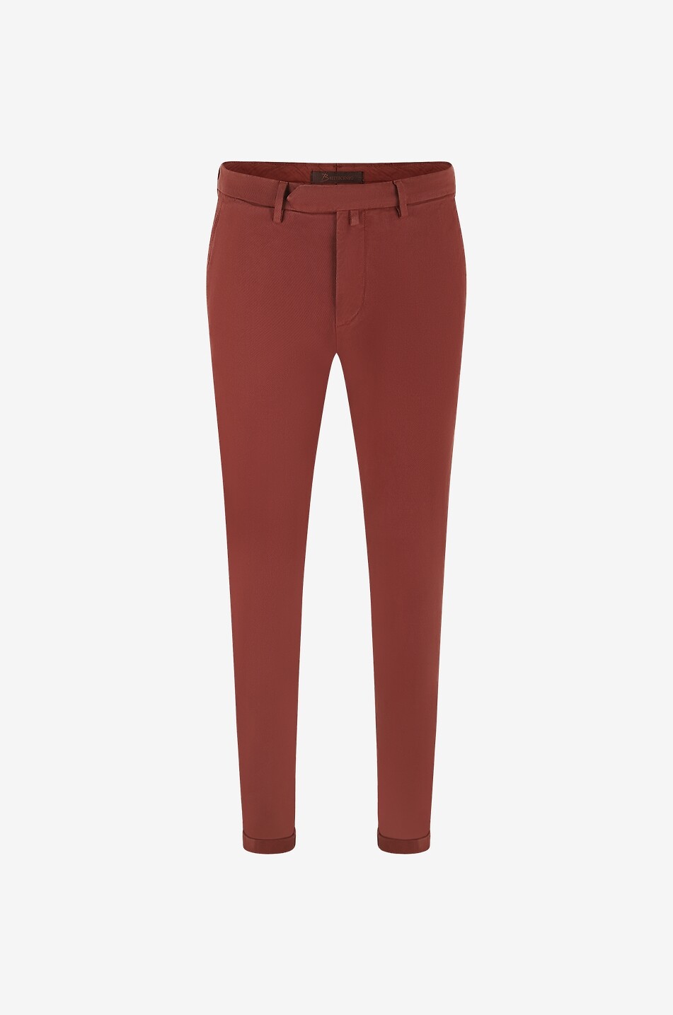 B SETTECENTO Slim-Fit-Chinohose aus Baumwolle Herren MITTELORANGE 1