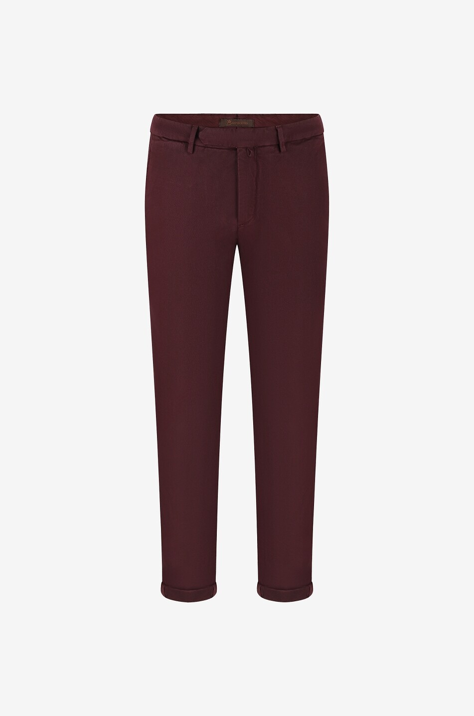 B SETTECENTO Slim fit chino trousers Men DARK RED 1