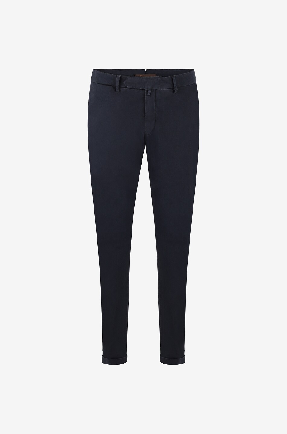 Pantalon chino slim en coton et laine