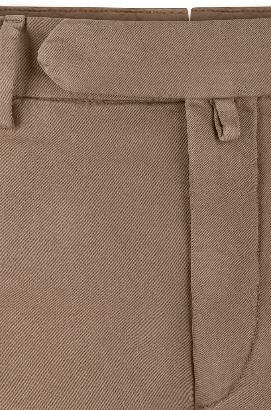 B SETTECENTO Slim fit cotton and wool chino trousers Men KHAKI 3