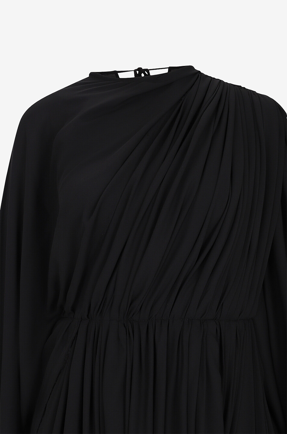 BALENCIAGA Asymmetrisch drapiertes Crepekleid All In Damen SCHWARZ 3