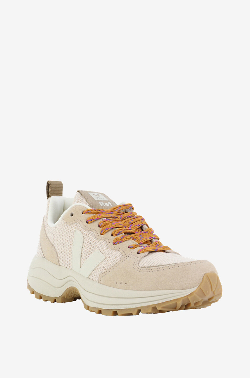 VEJA Baskets basses à lacet en coton Venturi x Reformation Femme BEIGE 1