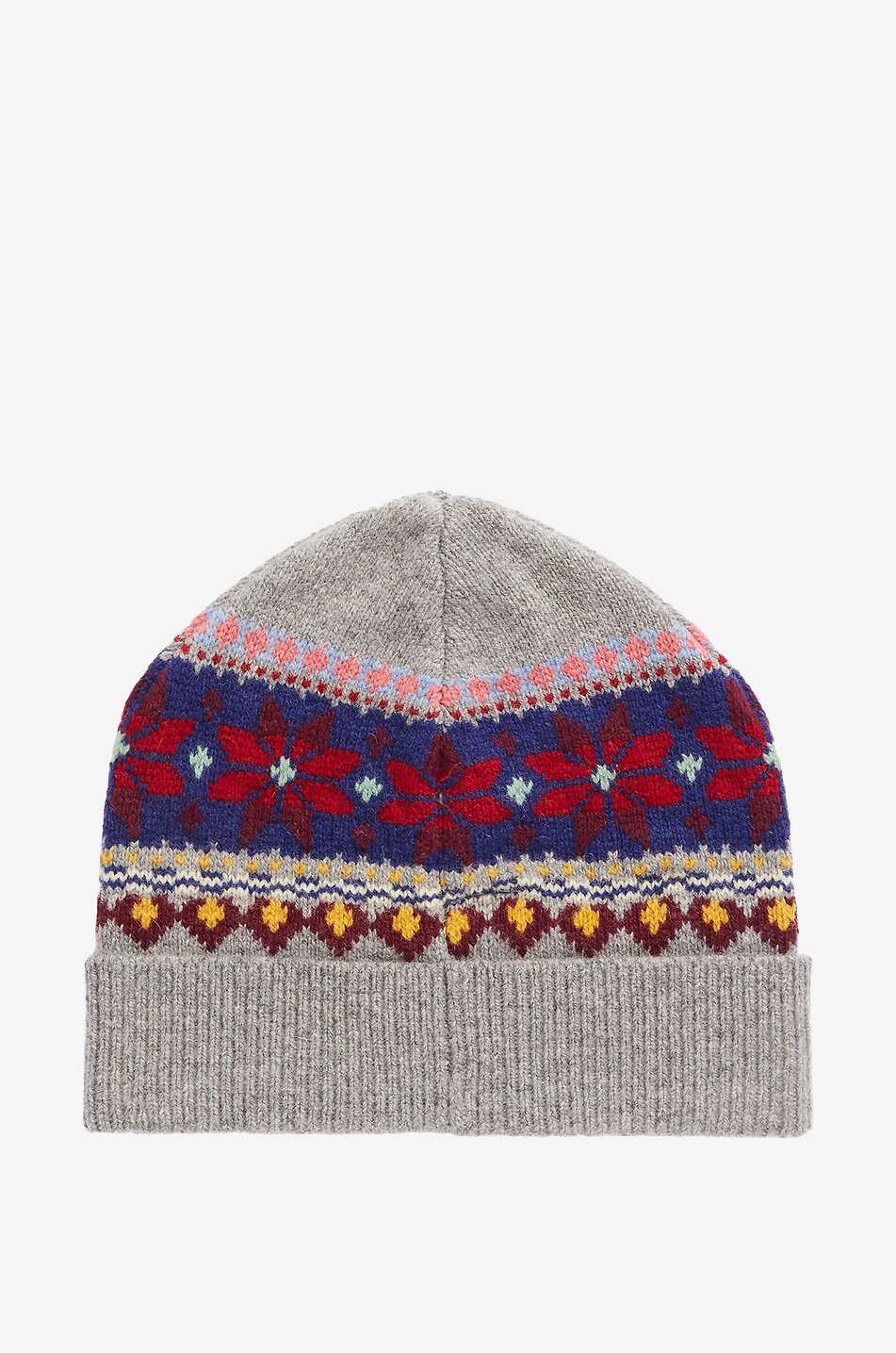 Bonnet en maille jacquard garçon Fair Isle