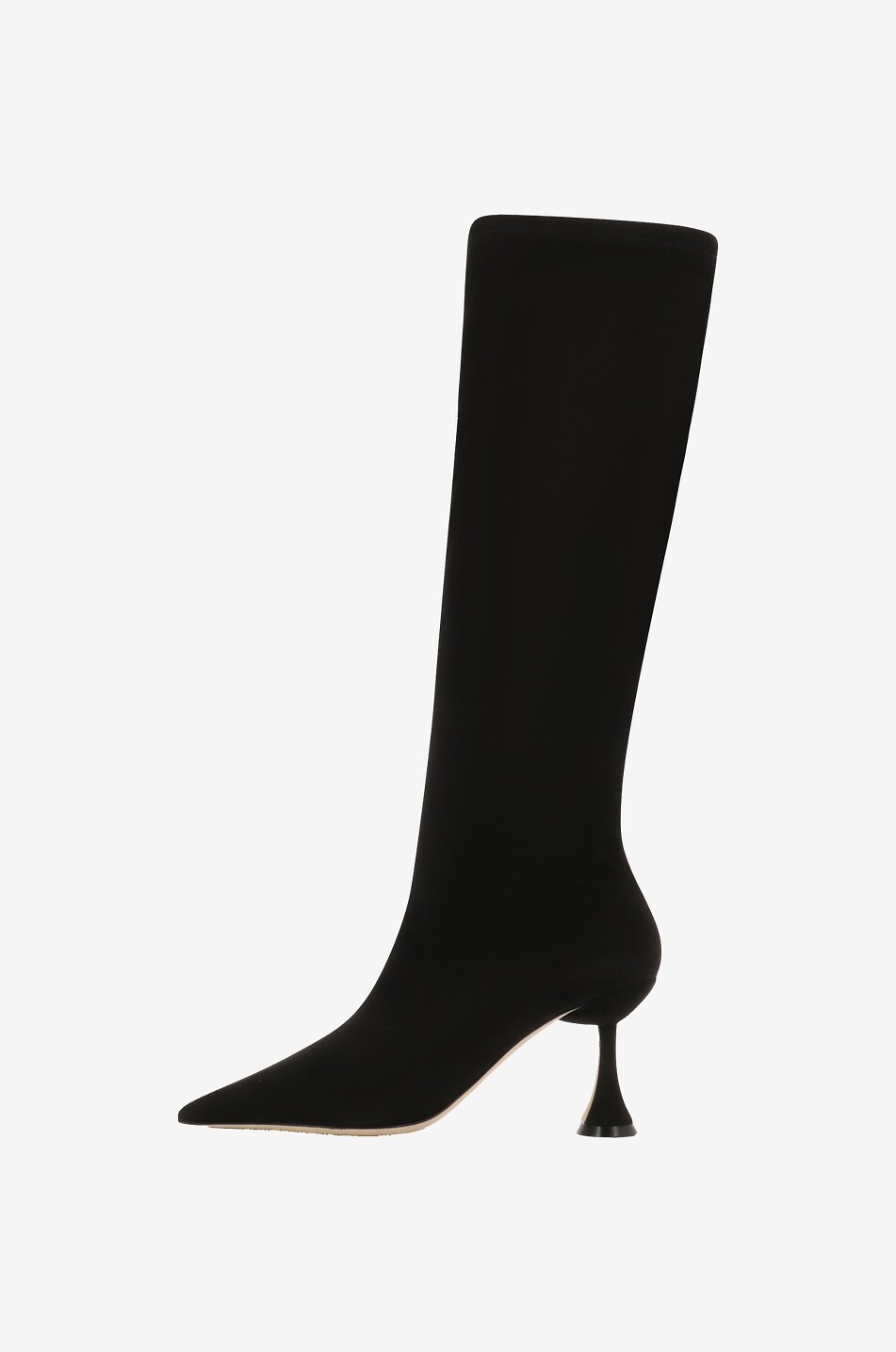 RODO Stiefel aus Wildleder mit Absatz Damen SCHWARZ 3