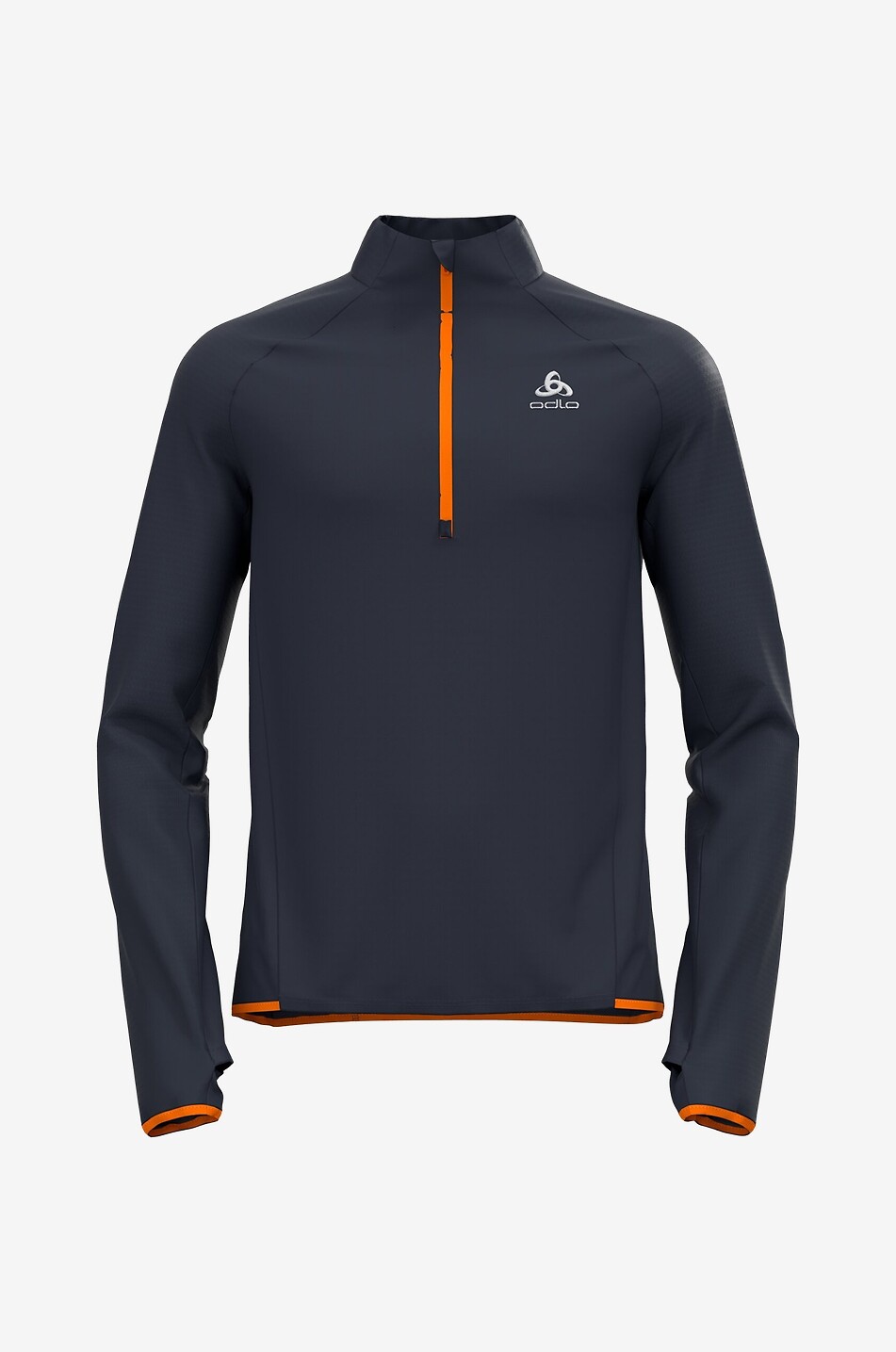 ODLO Haut de running à manches longues et col zippé Zeroweight Femme BLEU FONCE 1