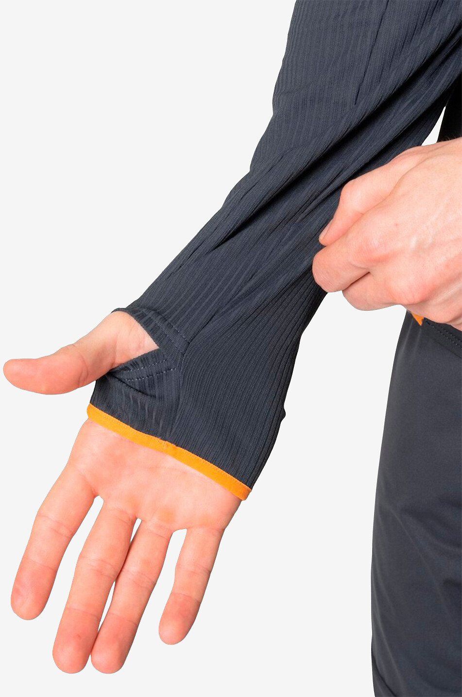ODLO Haut de running à manches longues et col zippé Zeroweight Femme BLEU FONCE 3