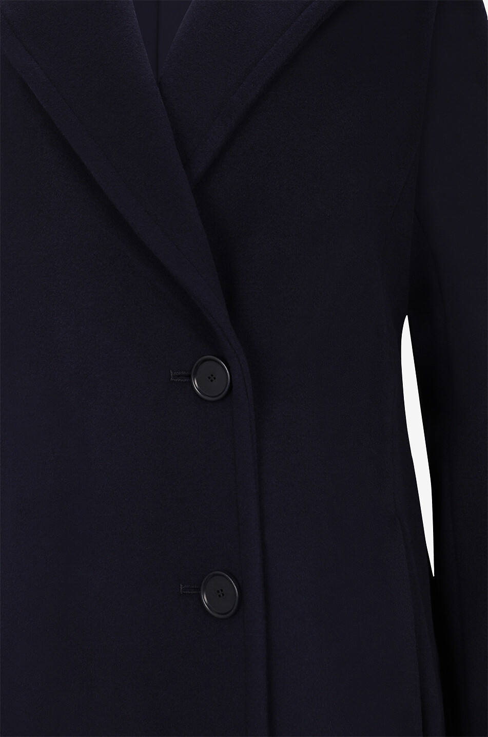 AKRIS PUNTO Manteau long en laine à boutonnage double et ceinture Femme BLEU FONCE 3