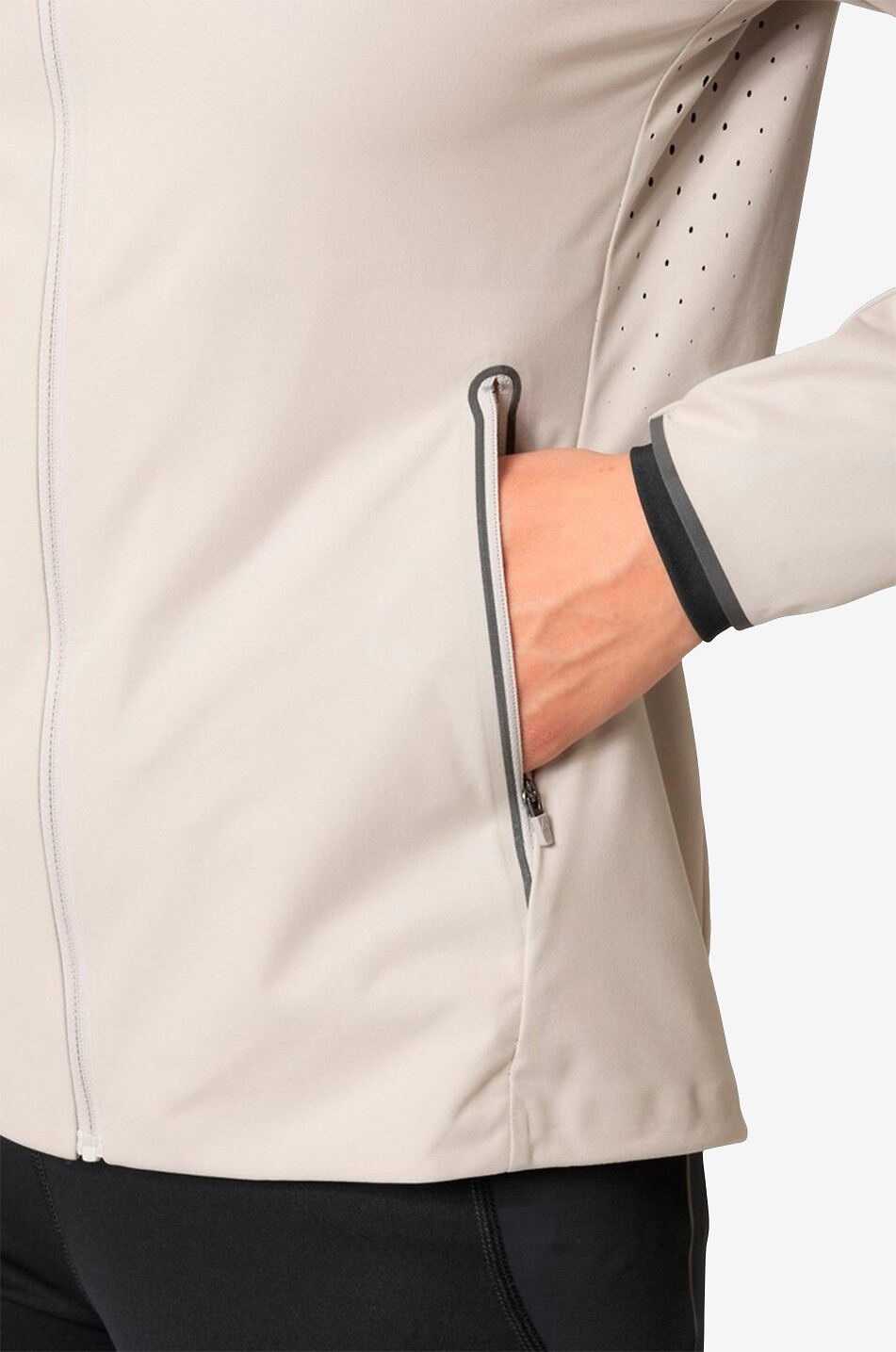 ODLO Lichtreflektierende Laufjacke The Zeroweight Pro Warm Damen GRAU 5