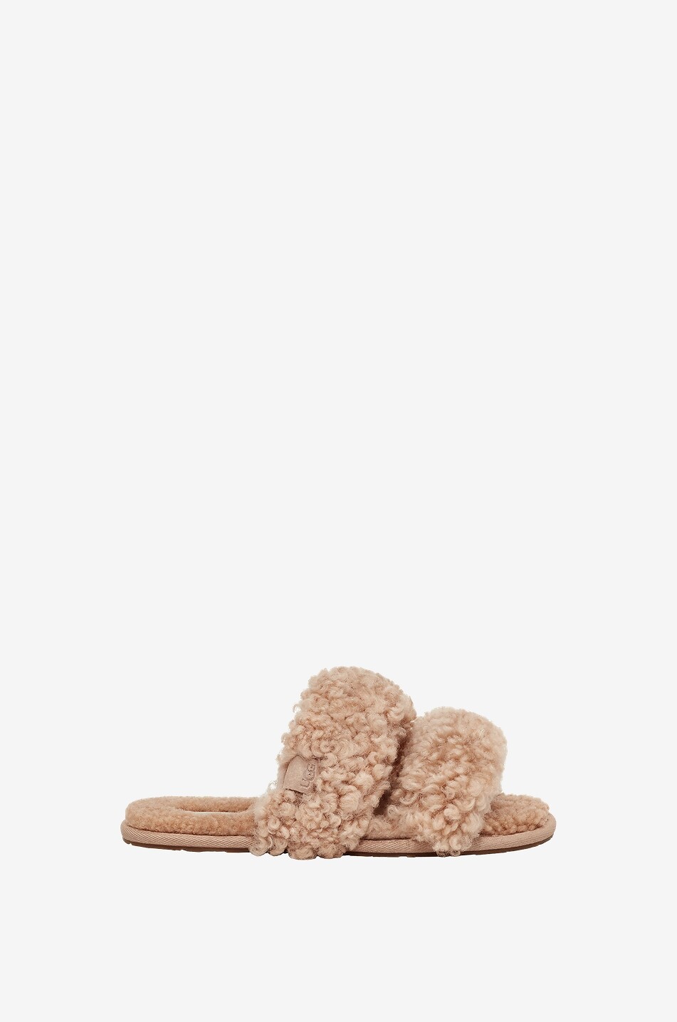 UGG W Maxi Curly Scuffetta open slides Women BEIGE 2