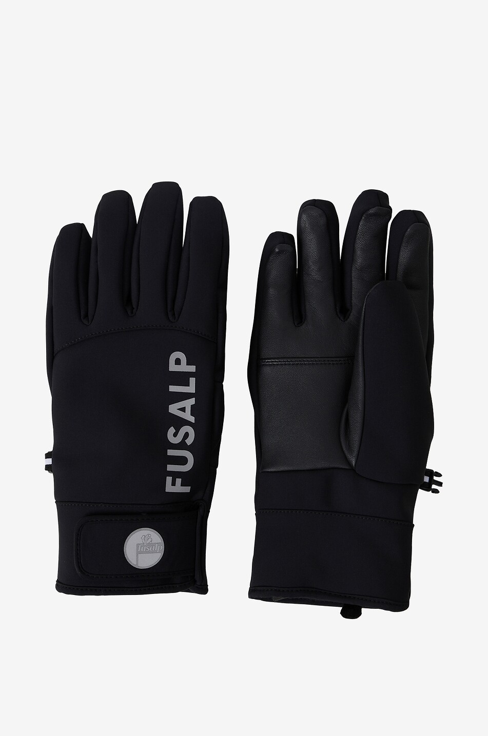 FUSALP Gants en softshell et cuir Rock Homme NOIR 1