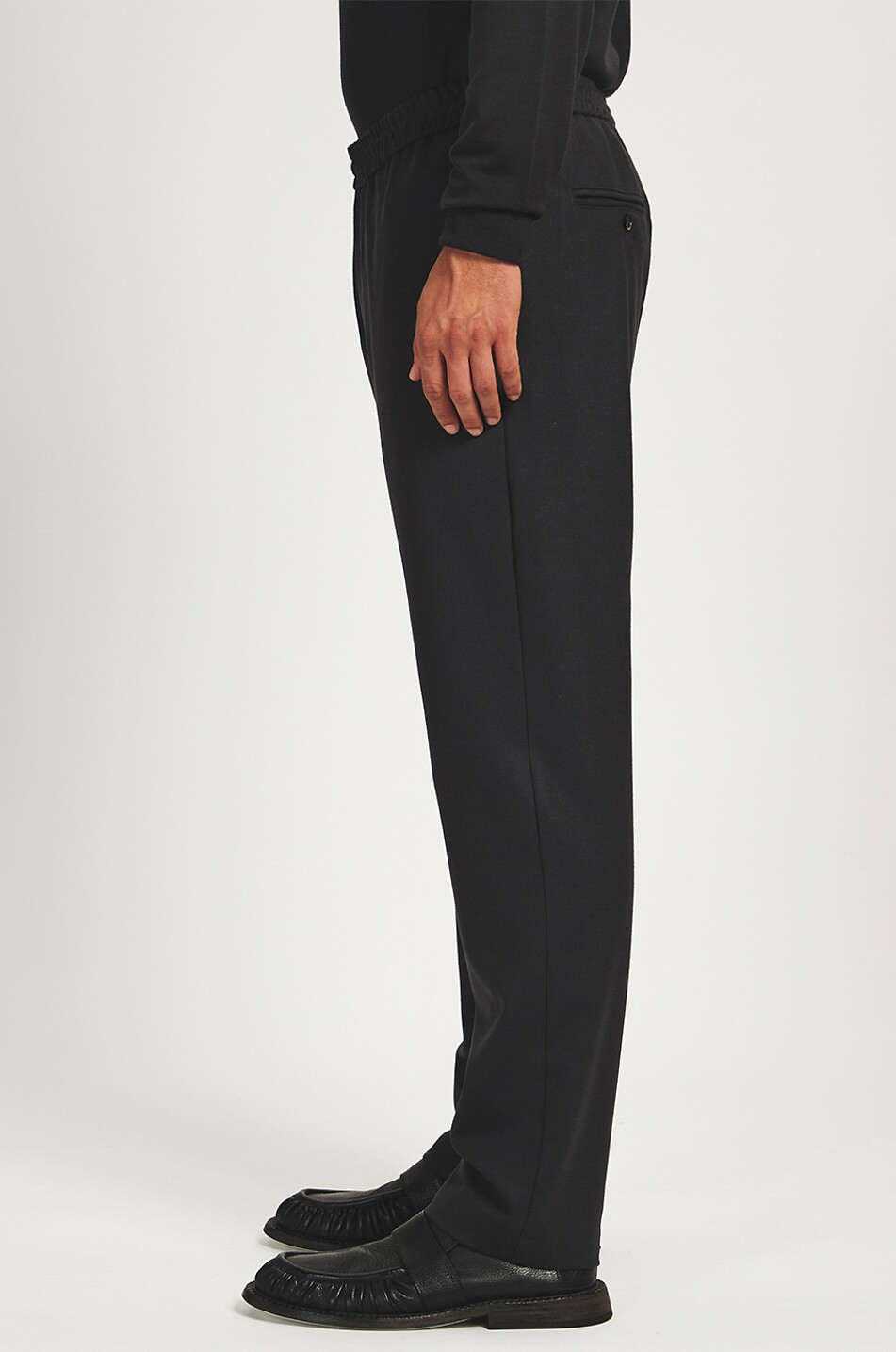 BARENA VENEZIA Pantalon droit en sergé de laine Riobarbo Frare Homme Incolore 5