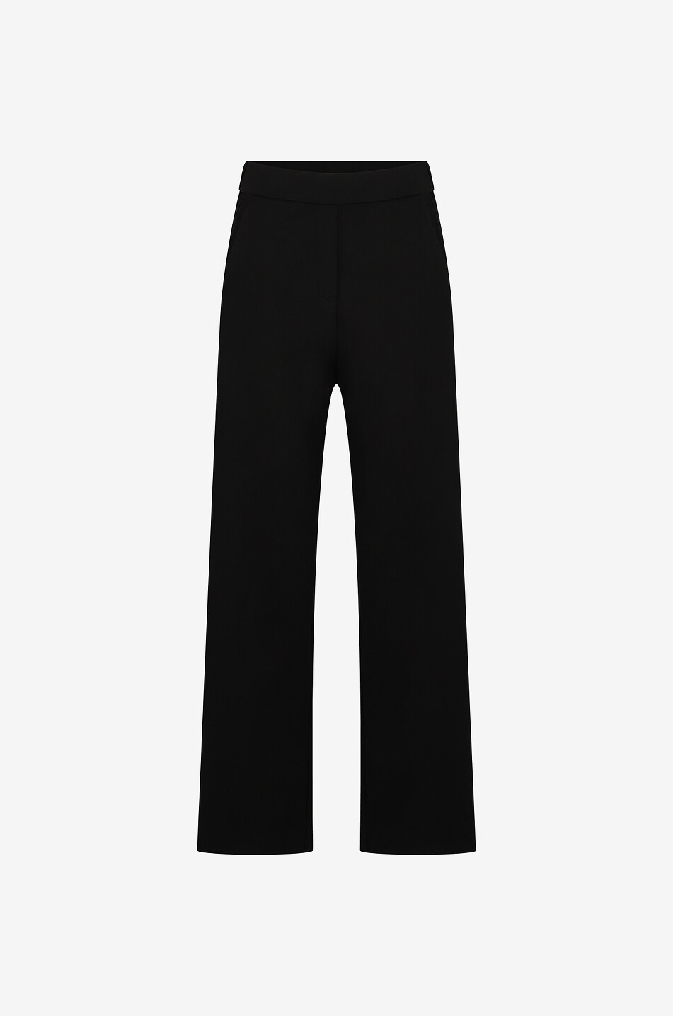 Pantalon large taille haute en jersey Denise