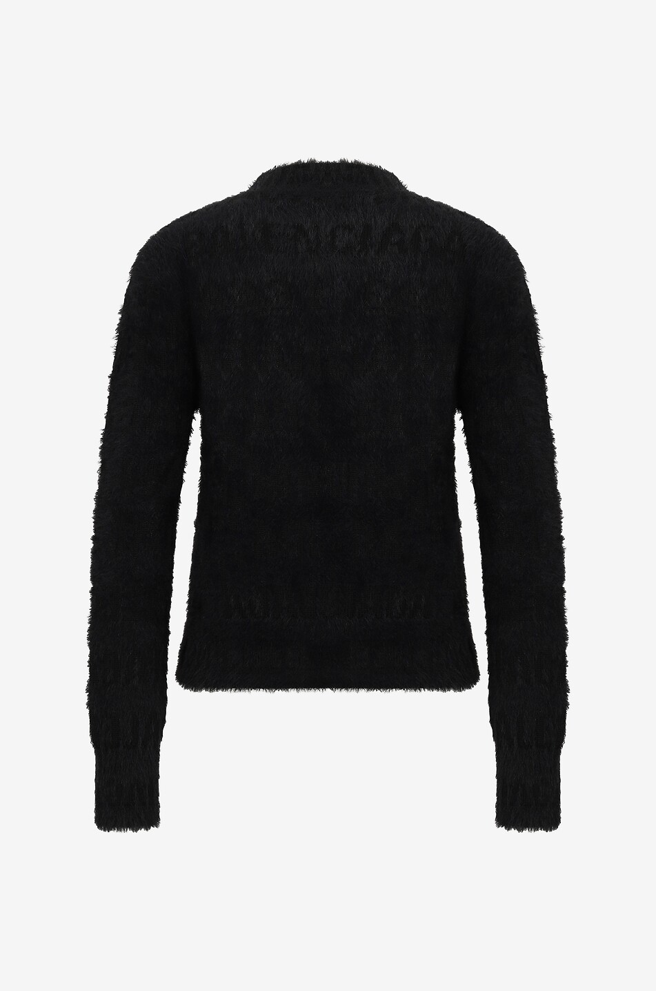 Pull ajusté à col rond Furry Balenciaga Horizontal Allover