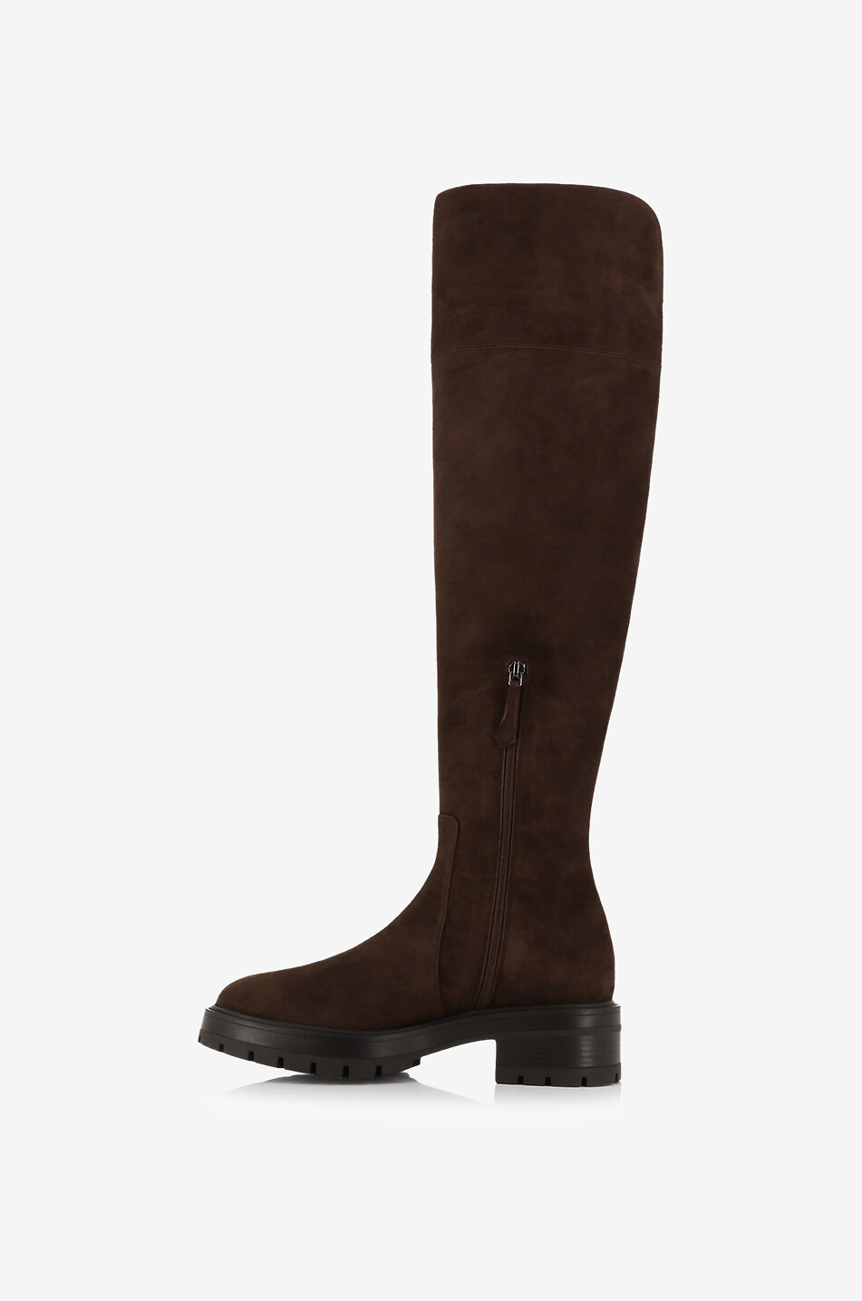Bottes plates hauteur genou en daim Whitney 20