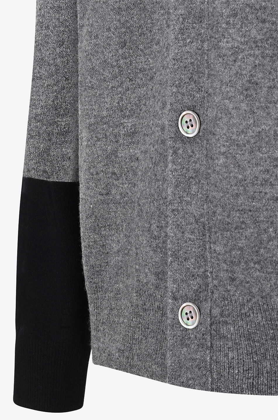 COMME DES GARCONS SHIRT V-neck cardigan with contrasting cuffs Men MULTI COLOURED 1 3