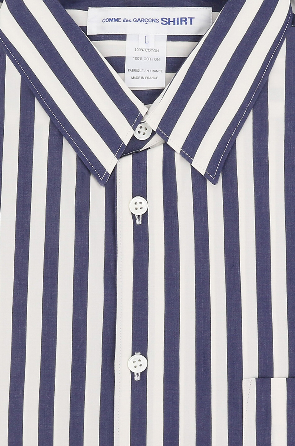 Chemise rayée à manches longues