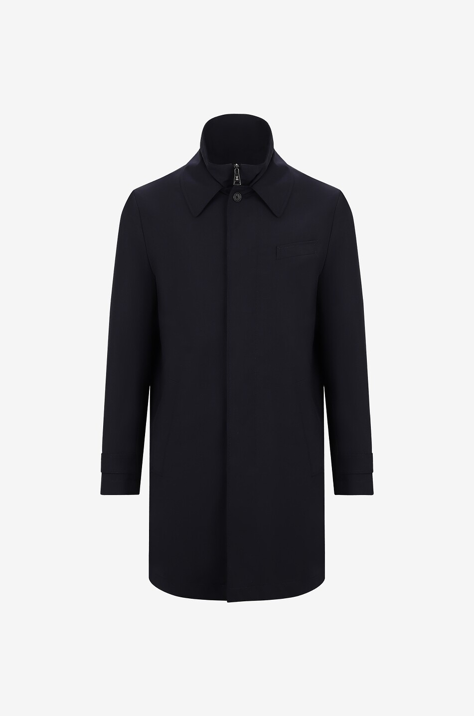 NORWEGIAN WOOL Euro tech wool raincoat Men DARK BLUE 1