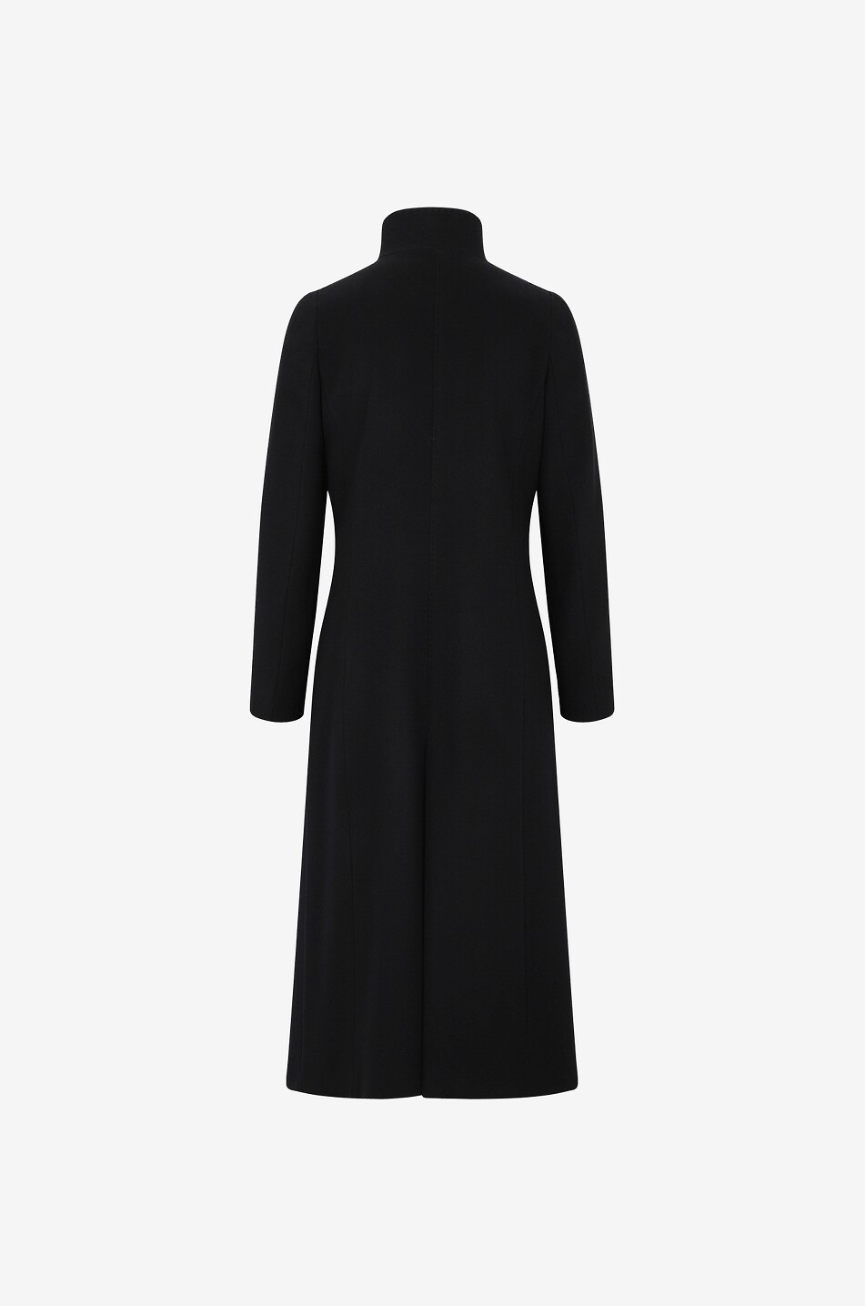 CINZIA ROCCA Manteau long cintré en laine vierge avec plastron doudoune Femme NOIR 2