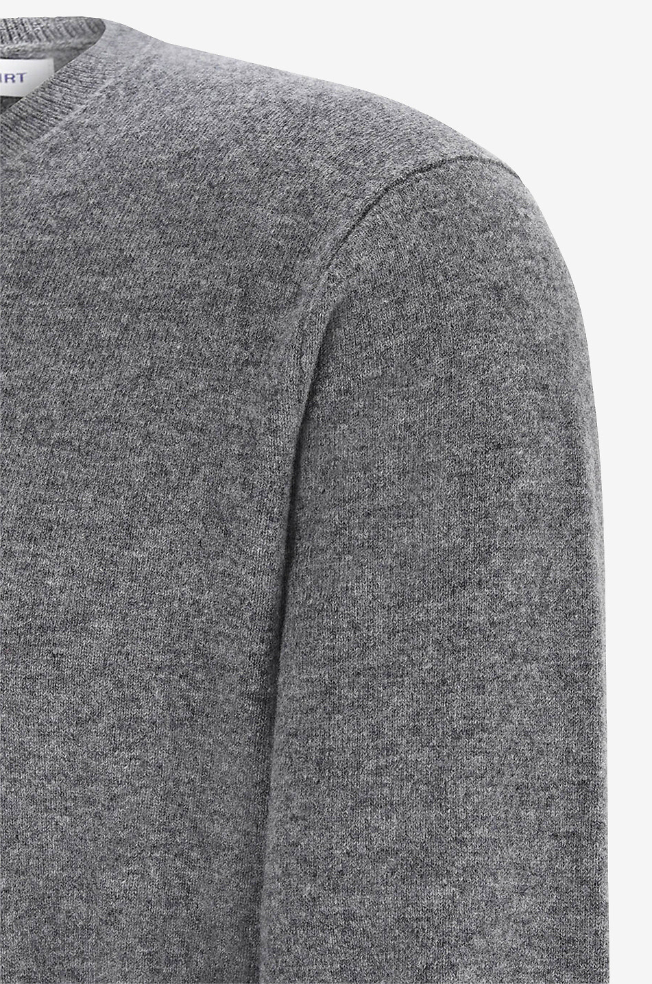 COMME DES GARCONS SHIRT Feiner Rundhalspullover aus Wolle Herren GRAU 3