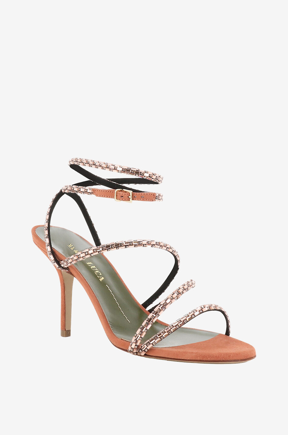 Sandalen mit Absatz aus Wildleder Gaia