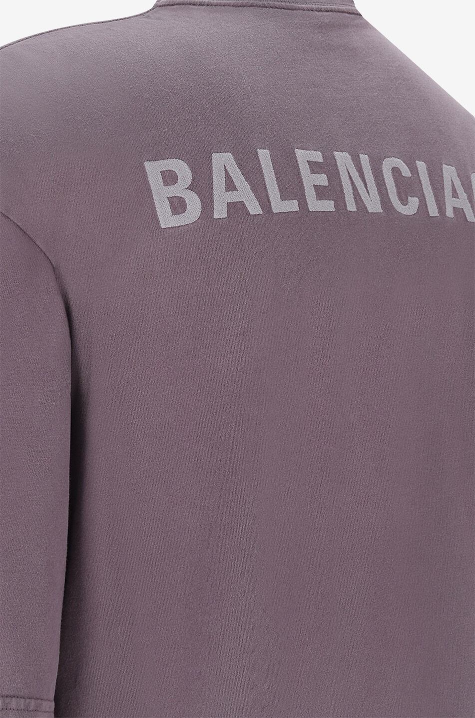 BALENCIAGA T-shirt délavé brodé Balenciaga Back Medium Fit Homme VIOLET CLAIR 3