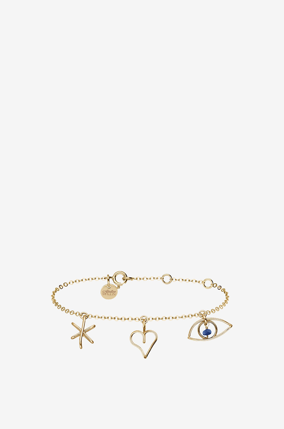 ATELIER PAULIN Bracelet charms en métal doré Signature Cocteau Femme JAUNE 2