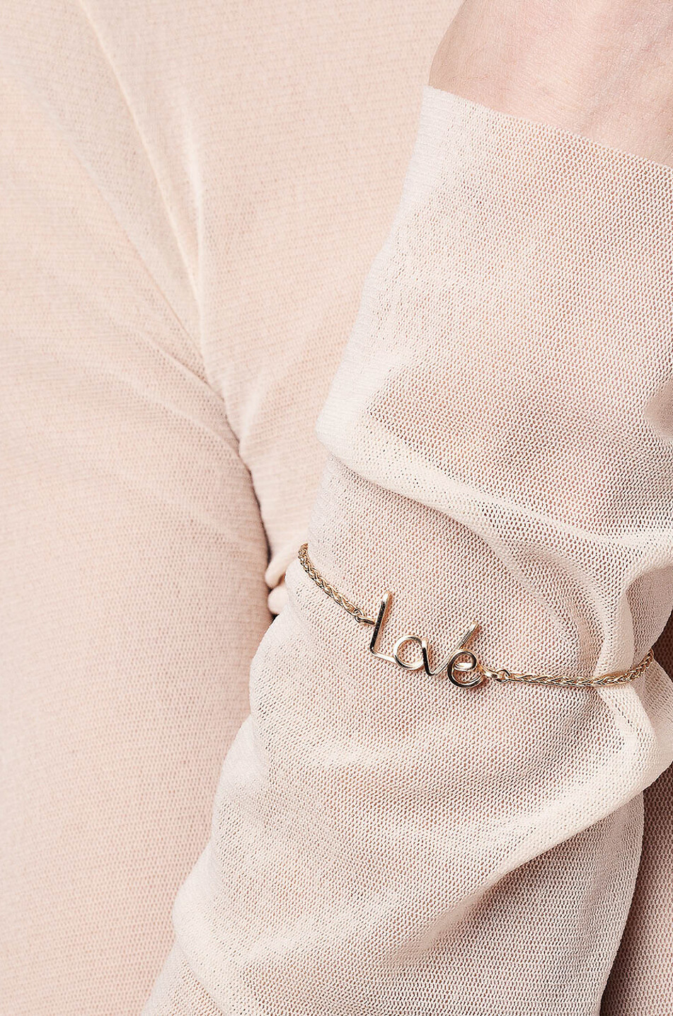 Goldenes Armband Love Squared