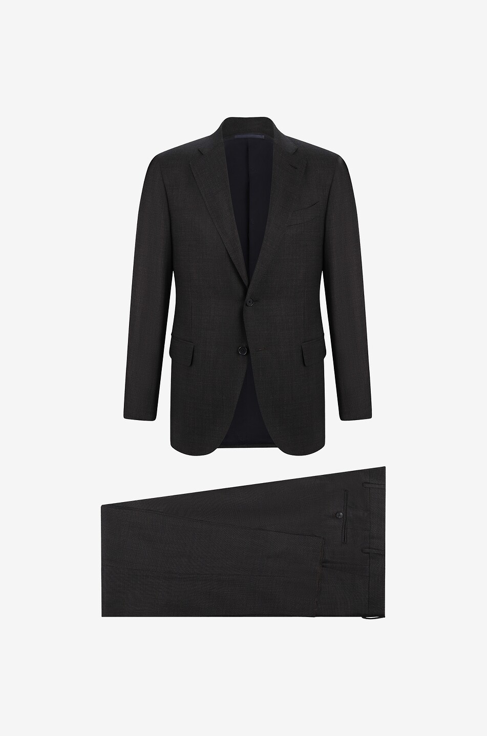 CARUSO Zweiteiliger Anzug aus Wolle Herren DUNKELBRAUN 1