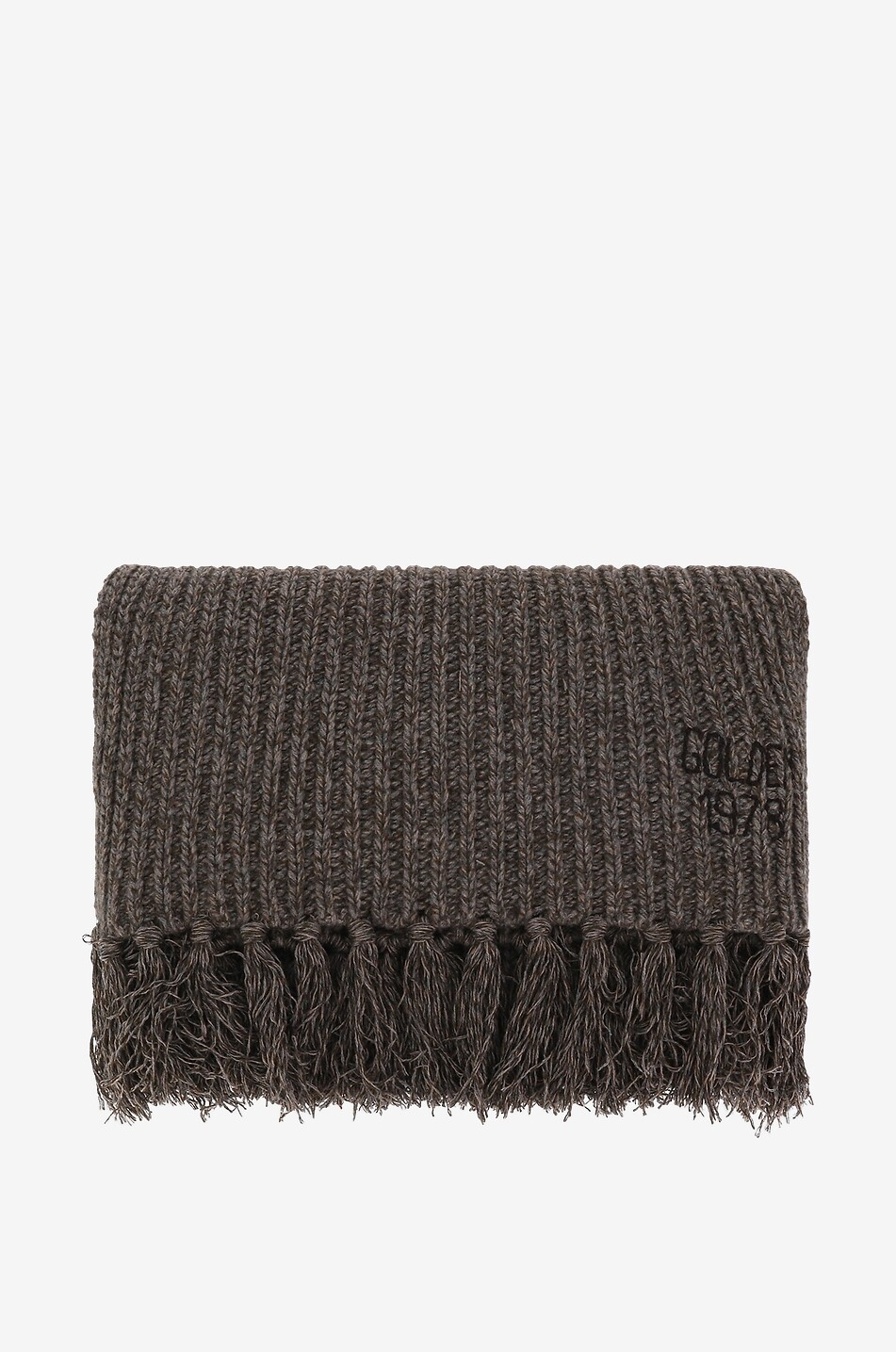 Écharpe côtelée en laine et cachemire Inse