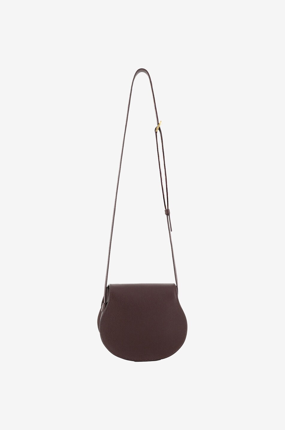 CHLOE Sac porté épaule en cuir grainé Marcie Small Femme VIOLET 3