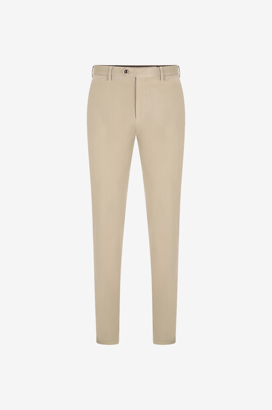 Samtige Slim-Fit-Chinohose City