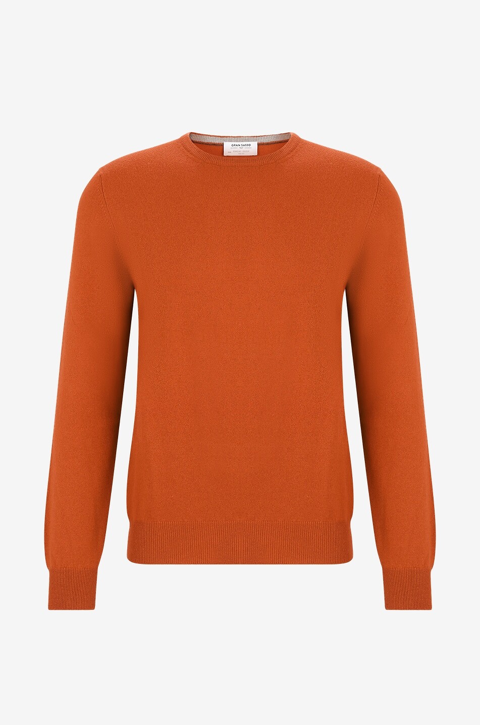 GRAN SASSO Cashmere jumper with round neckline Men MEDIUM ORANGE 1