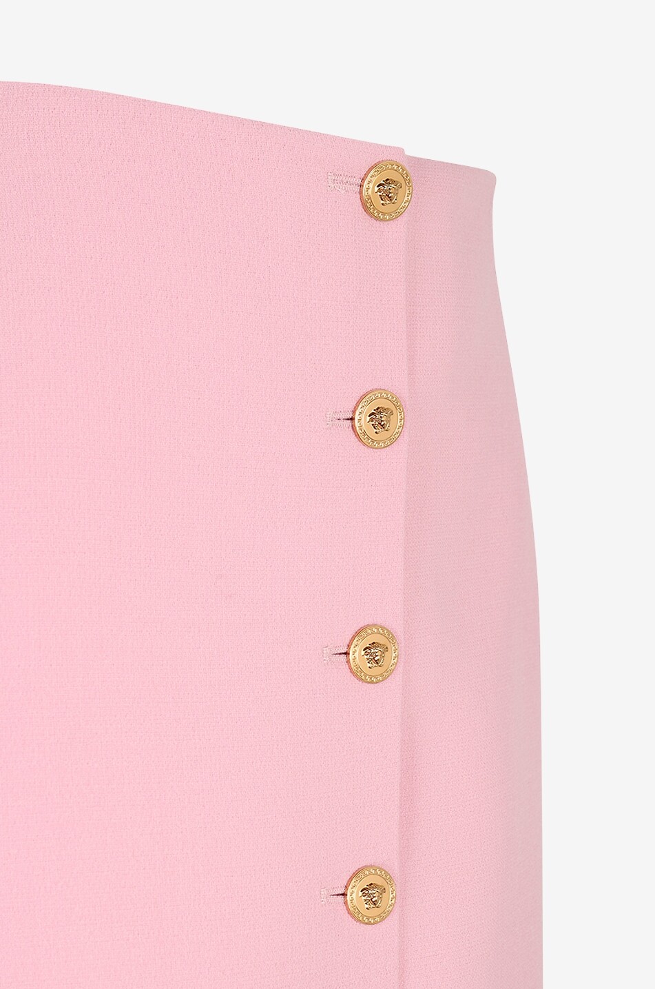 VERSACE Kurzer Rock aus Schurwolle Damen ROSA 3
